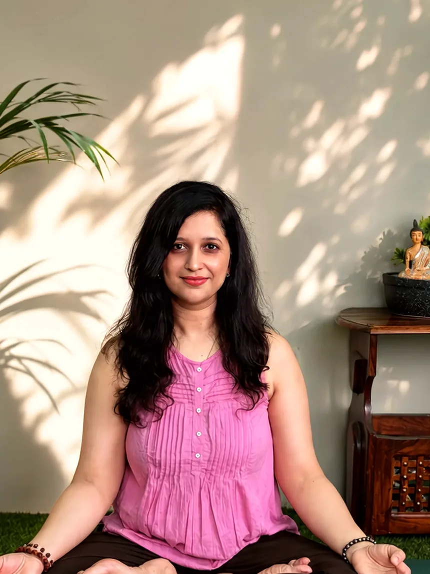 Portrait of Bhumika Pathak, Yoga Wellness Instructor and Yoga Therapist